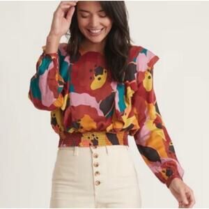 Marine Layer Multicolor Brooklyn Blouse Women's Size M
